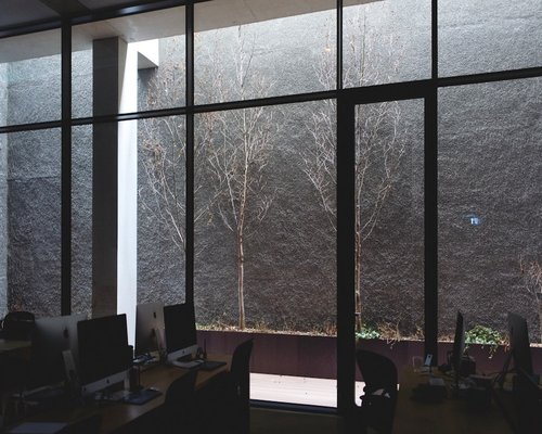 calm workspace with natural window light